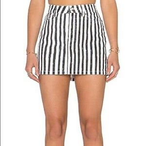 Marc Jacobs Icon Mini Skirt in Yard Stripe Size 27
